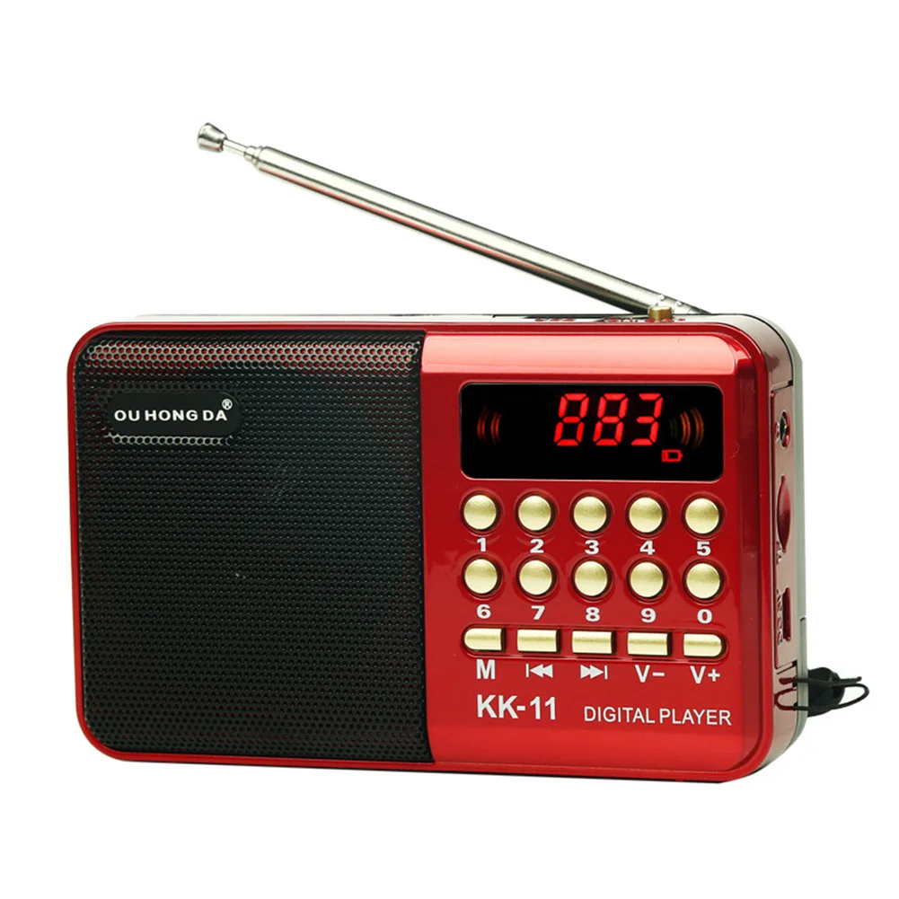 Динамик ручной Диктофон мини радио портативный FM цифровой вставной карты музыкальный плеер usb зарядка многофункциональный мини радио