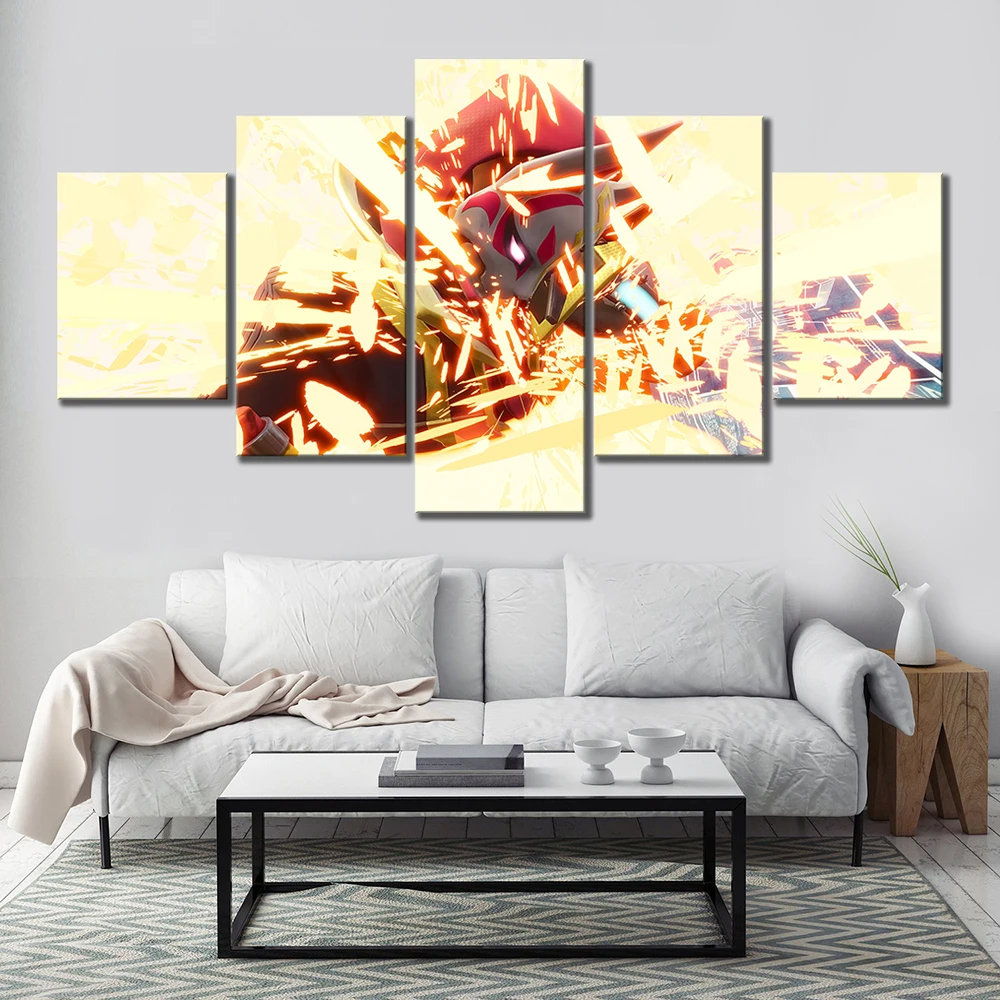 

5 Piece Fortnight Battle Royale Game Poster Paintings on Canvas Fort Cartoon Nite Wall Pictures Decor Canvas Wholesale