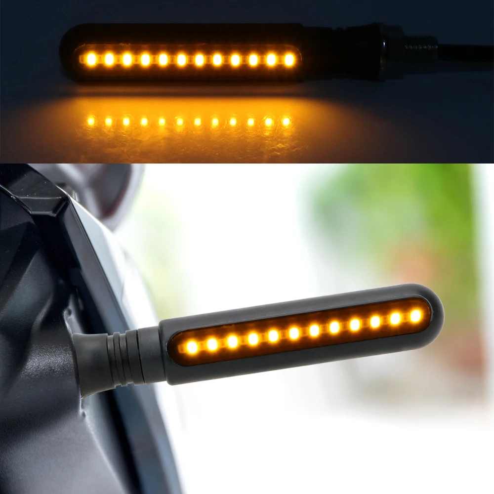 1pc Moto Modified Brake Light Universal LED Daytime Running Lights Motorcycle Turn Signal