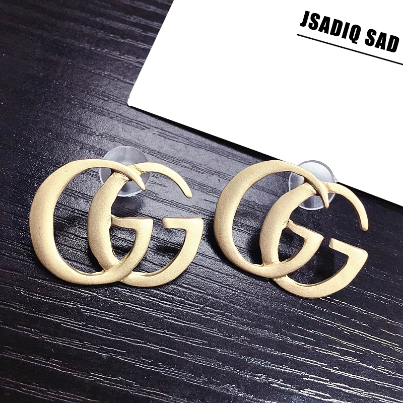 

2019 Hot Sale New Fashion S925 Silver New Letter Earrings for Women Luxury Brand Jewelry