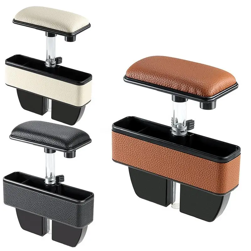 

Armrest Storage Box Car Organizer Seat Gap PU Case Pocket Car Seat Side Slit For Wallet Phone Coins Cigarette Keys For Universal