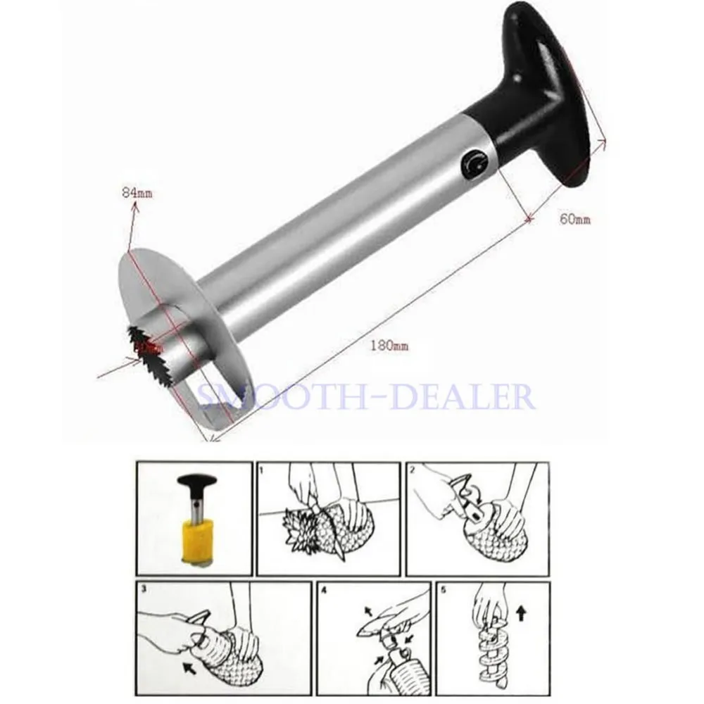 G104Easy кухонный инструмент из нержавеющей стали фруктовый ананас пробойник измельчитель резак нож для удаления кожуры