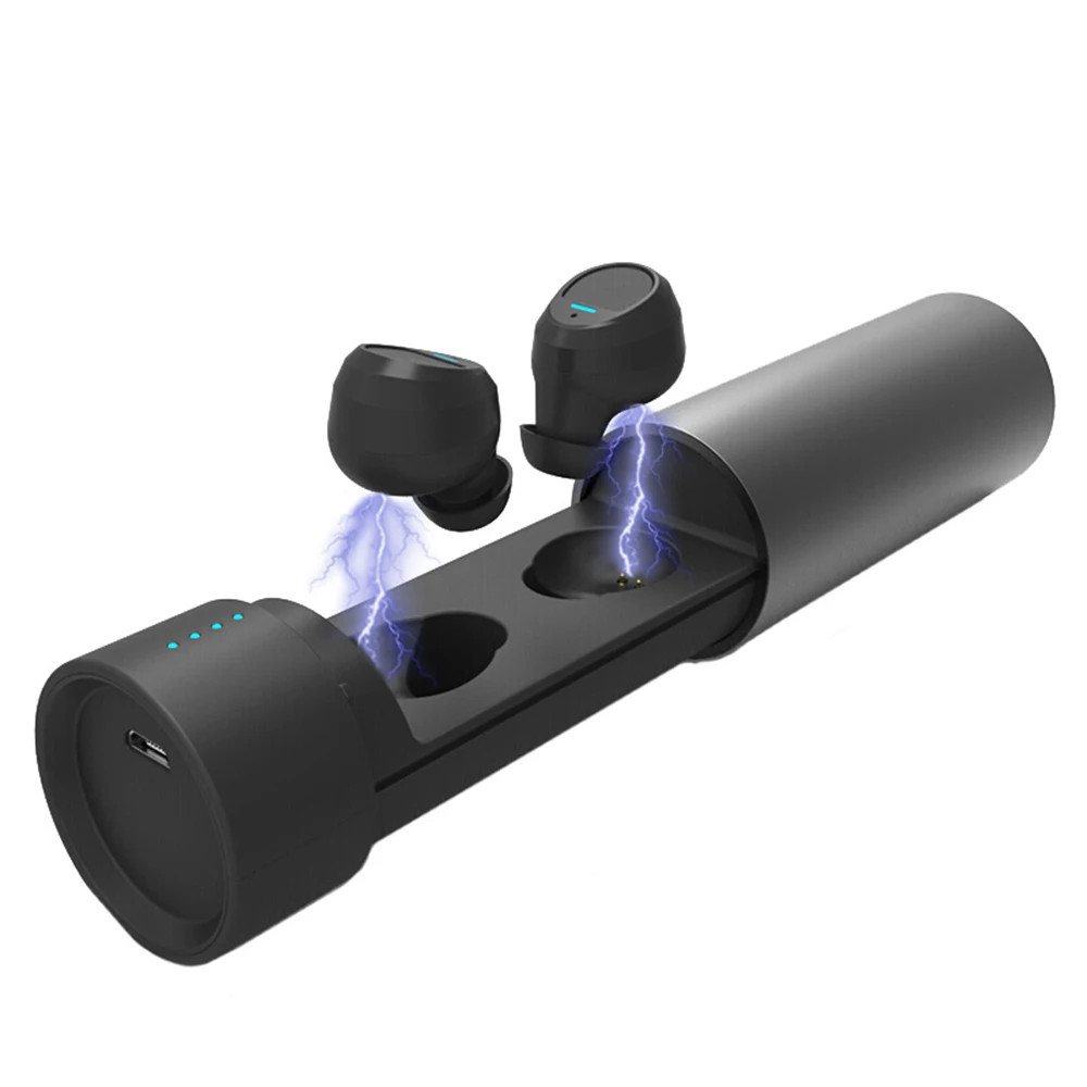 

TWS Wireless Earphones Bluetooth 4.2 Headset Earbunds Waterproof Sweatproof Running Earphone with Charging Box