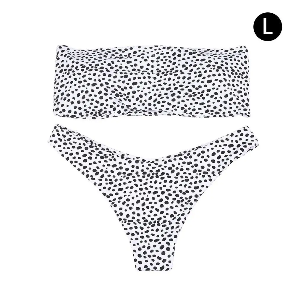 

Strapless Bikini Animal Prints Thong Bandeau Swimwear Women's High Cut Swimsuit Sexy Bathing Suit swimsuit bathing suit women