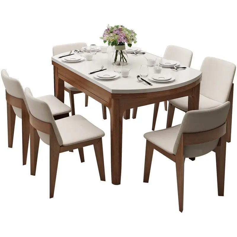 A Manger Moderne Tafel Set Comedores Mueble Pliante Yemek Masasi Kitchen Marmol Wooden Tablo Bureau Mesa De Jantar Dining Table