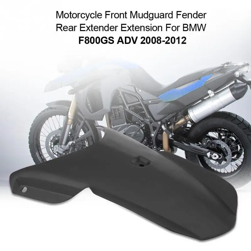 

Motorcycle Front Mudguard Fender Rear Extender Extension For BMW F800GS ADV 2008 2009 2010 2011 2012 PE Material Black