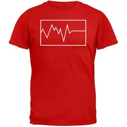 Футболка мужская футболка Готическая уличная забавная футболка плюс размер рубашка крутая хип-хоп электрокардиограмма графическая