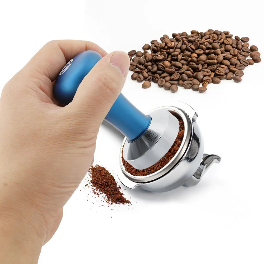 Нержавеющая сталь Темпер для кофе, экспрессо синий Кофе НСД машина плоское прессованное основание аксессуары для приготовления кофе нить снизу