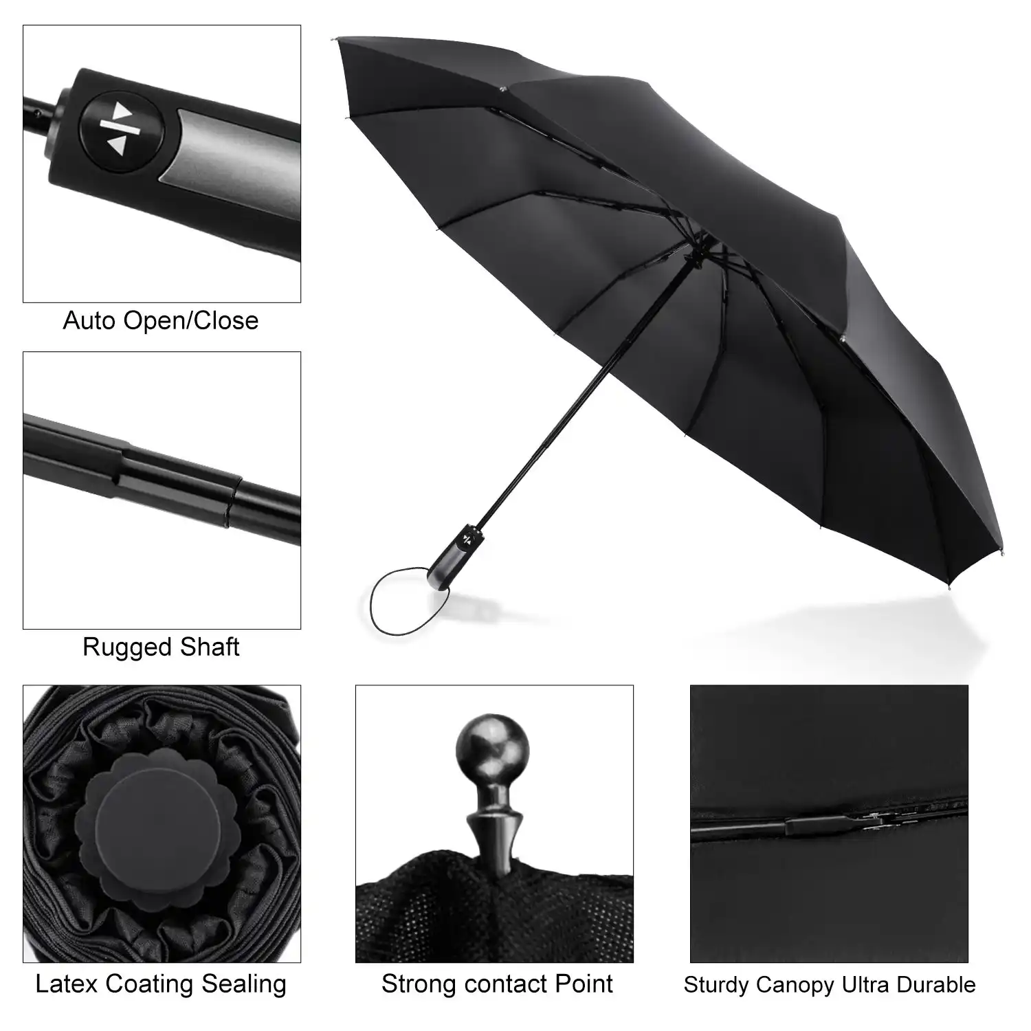 sturdy travel umbrella