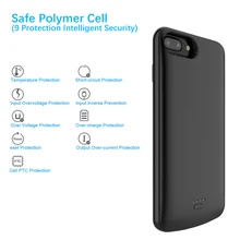 Casewin 5500 мА/ч, Батарея Зарядное устройство чехол для iPhone 6 Plus/6s Плюс/7 Plus/8 Plus чехол Мощность Bank зарядное устройство Мощность банк Зарядное устройство Чехол