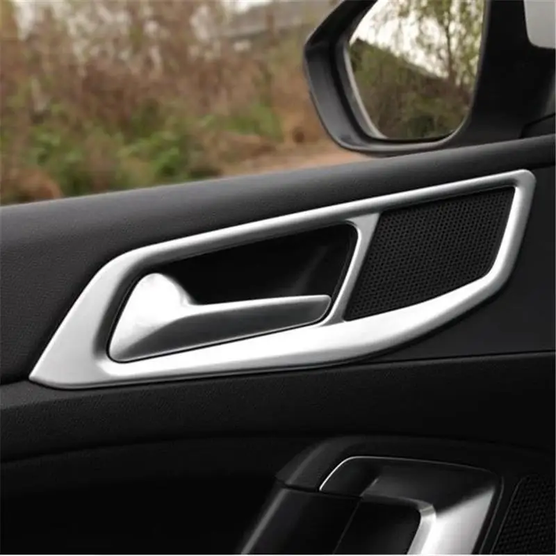 

Chromium Door Handle Control System Air Conditioner Interior Decoration Car Styling Bright Sequins 14 15 16 FOR Peugeot 408