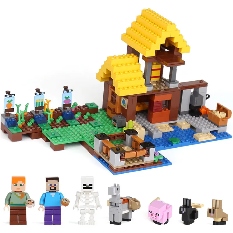 18039 Model Building Kits Compatible With 21144 My World The Farm Cottage Alex House 3d Bricks Toys For Children - Blocks - AliExpress