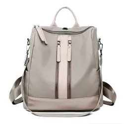 AUAU Роскошный дизайнерский рюкзак для женщин большой емкости дамы Оксфорд рюкзак модные двойные школьные сумки на молнии для