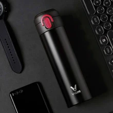 Термос VIOMI объемом 300 мл, вакуумный портативный термос из нержавеющей стали на 24 часа, термос с одной рукой, колба для воды 300 мл