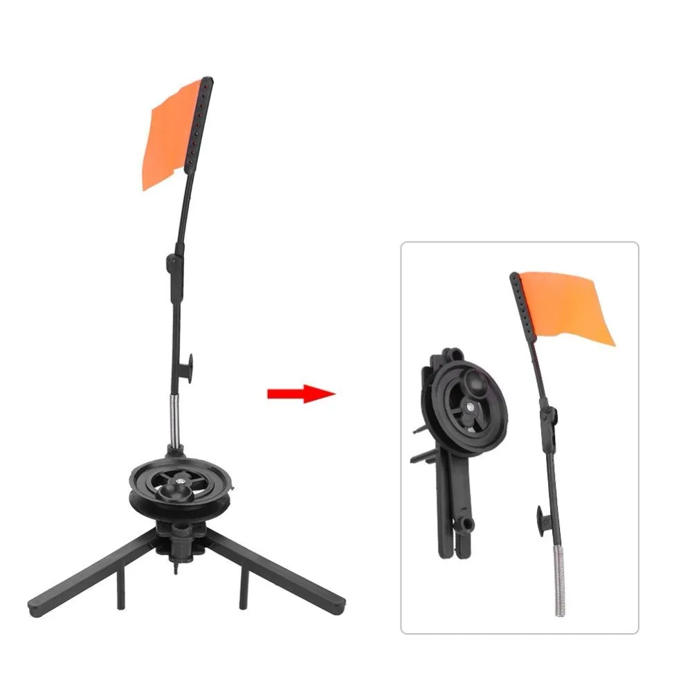Ice Fishing Rod Flag Metal Winter Ice Fishing Tip Up Flag Ice Fishing