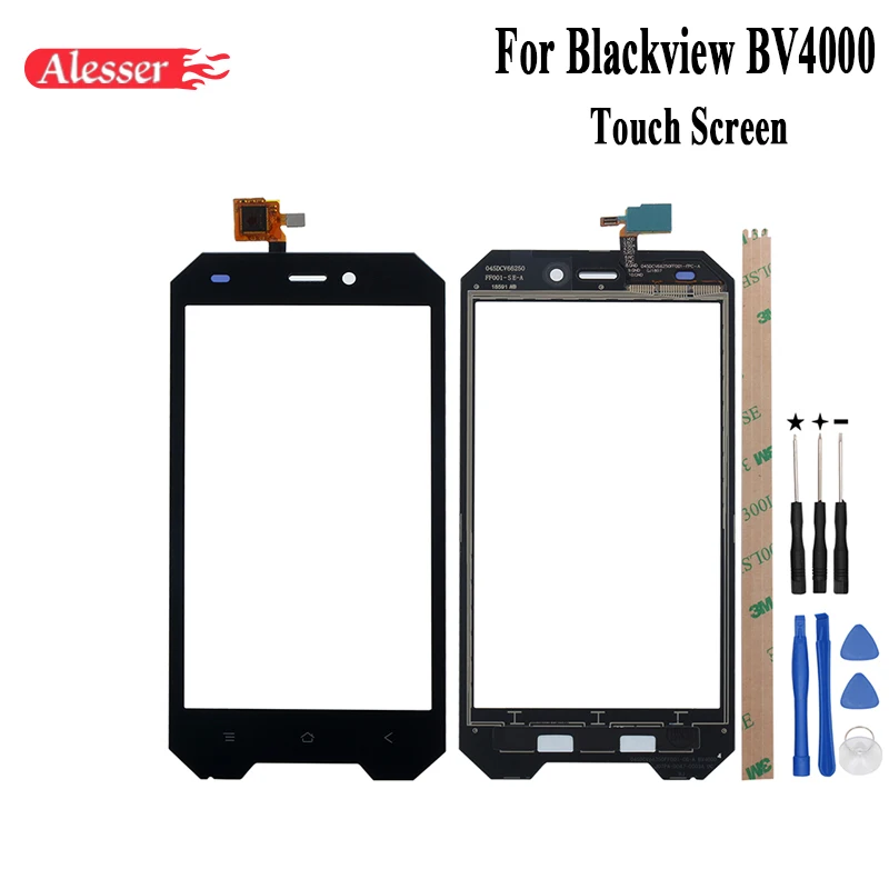 

Alesser For Blackview BV4000 Touch Screen Perfect Repair Parts Touch Panel With Tools And Adhesive For Blackview BV4000 Phone