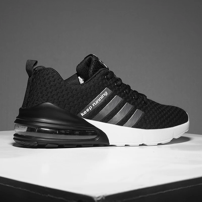 2019 New Man air cushion Sneakers for Men Black Running Shoes Jogging Walk Breathable Mesh Sport Shoes Male Footwear Trainer 2019 New Man air cushion Sneakers for Men Black Running Shoes Jogging Walk Breathable Mesh Sport Shoes Male Footwear Trainer