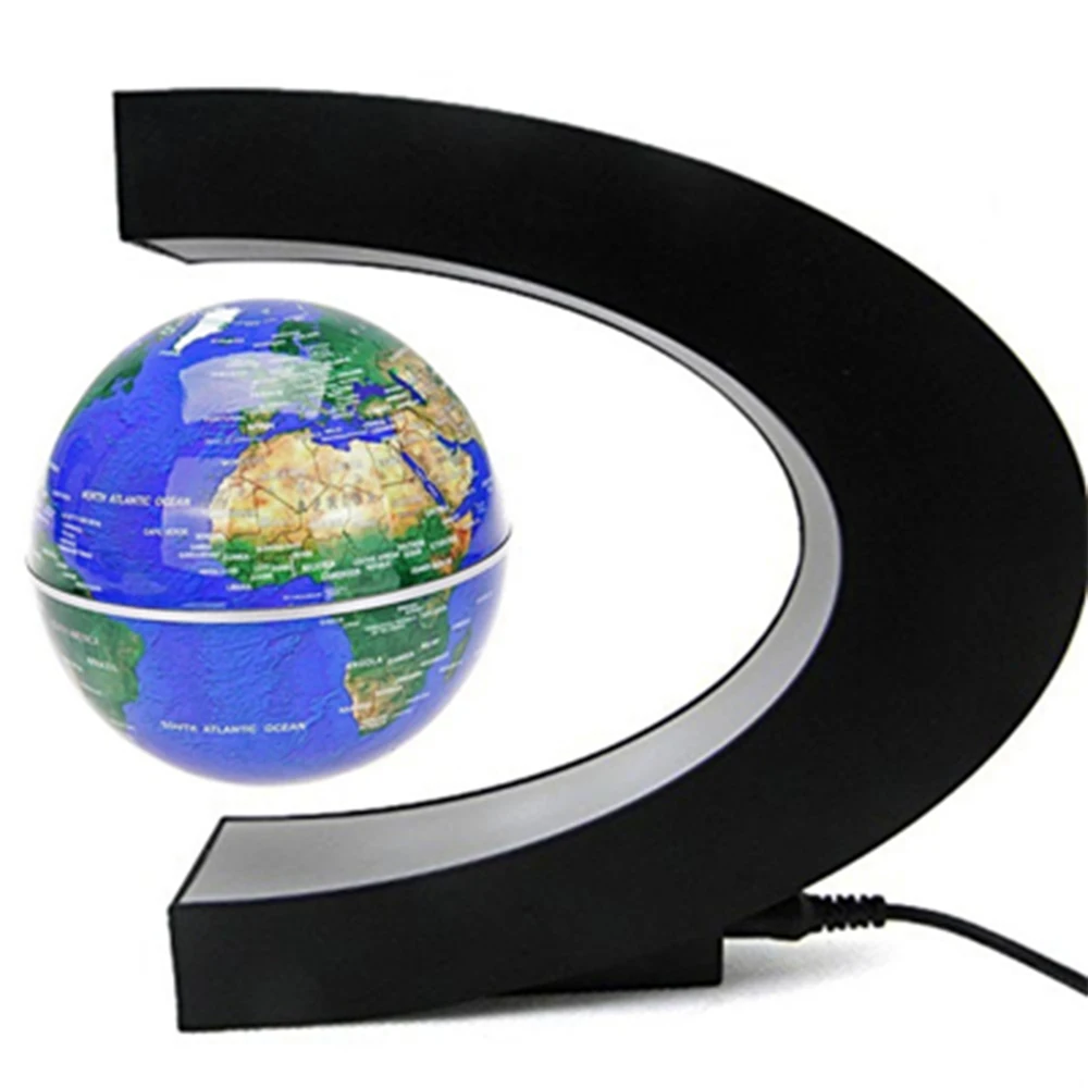 

Terrestrial Globe Lamp Magnetic Levitation Globe Night Light Floating World Map Ball Lamp Cool Lighting Office Home Decoration