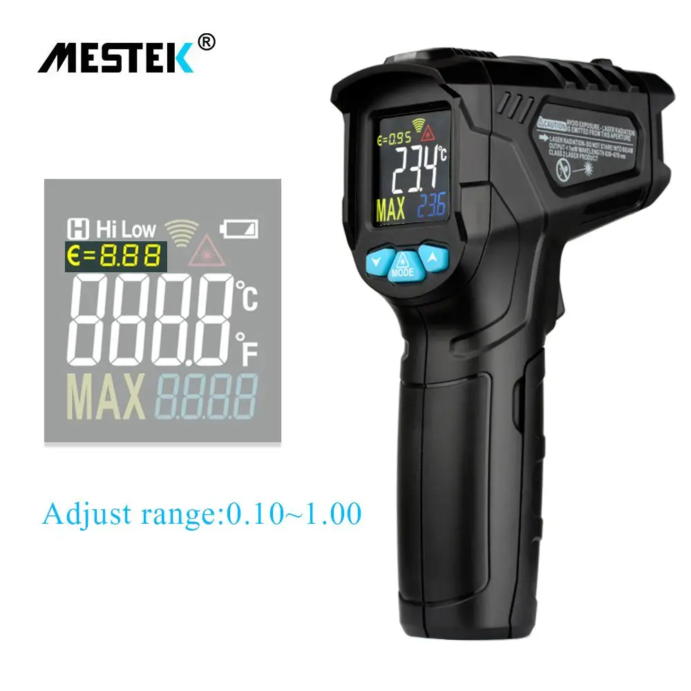 

MESTEK IR01C -50-550C Digital Thermometer Humidity Meter Infrared Thermometer Hygrometer Temperature Humidity Meter Pyrometer