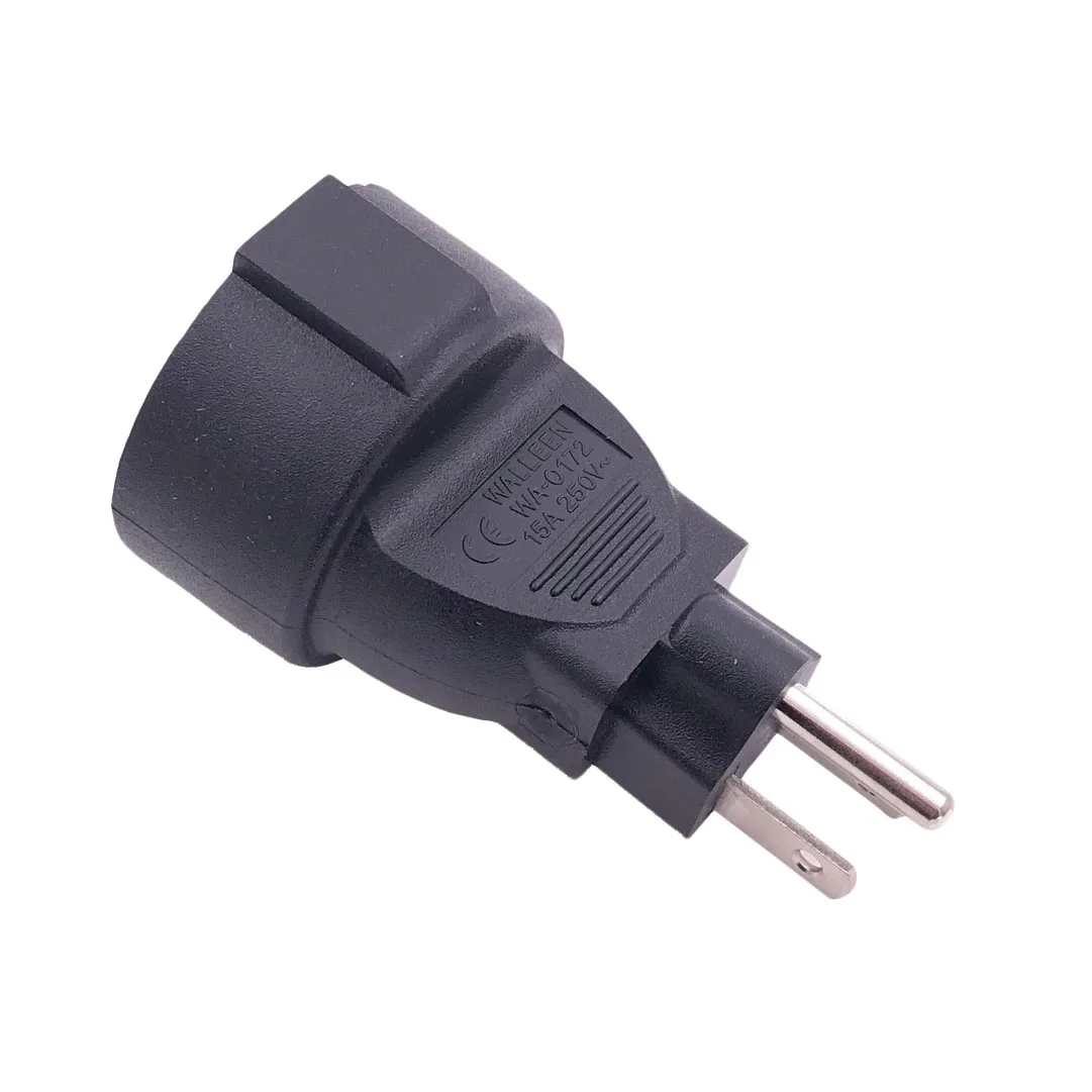 Wa-0172 Germany French Grounded Euro 2 Pin Om Ons Mains Power 3 Fused Plug Adapter/Converter 5-15 P Us | Электроника