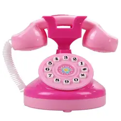 Мини-телефон детские куклы дом игрушка обучающая эмуляционная розовый телефон ролевые игрушки, имитация приборов