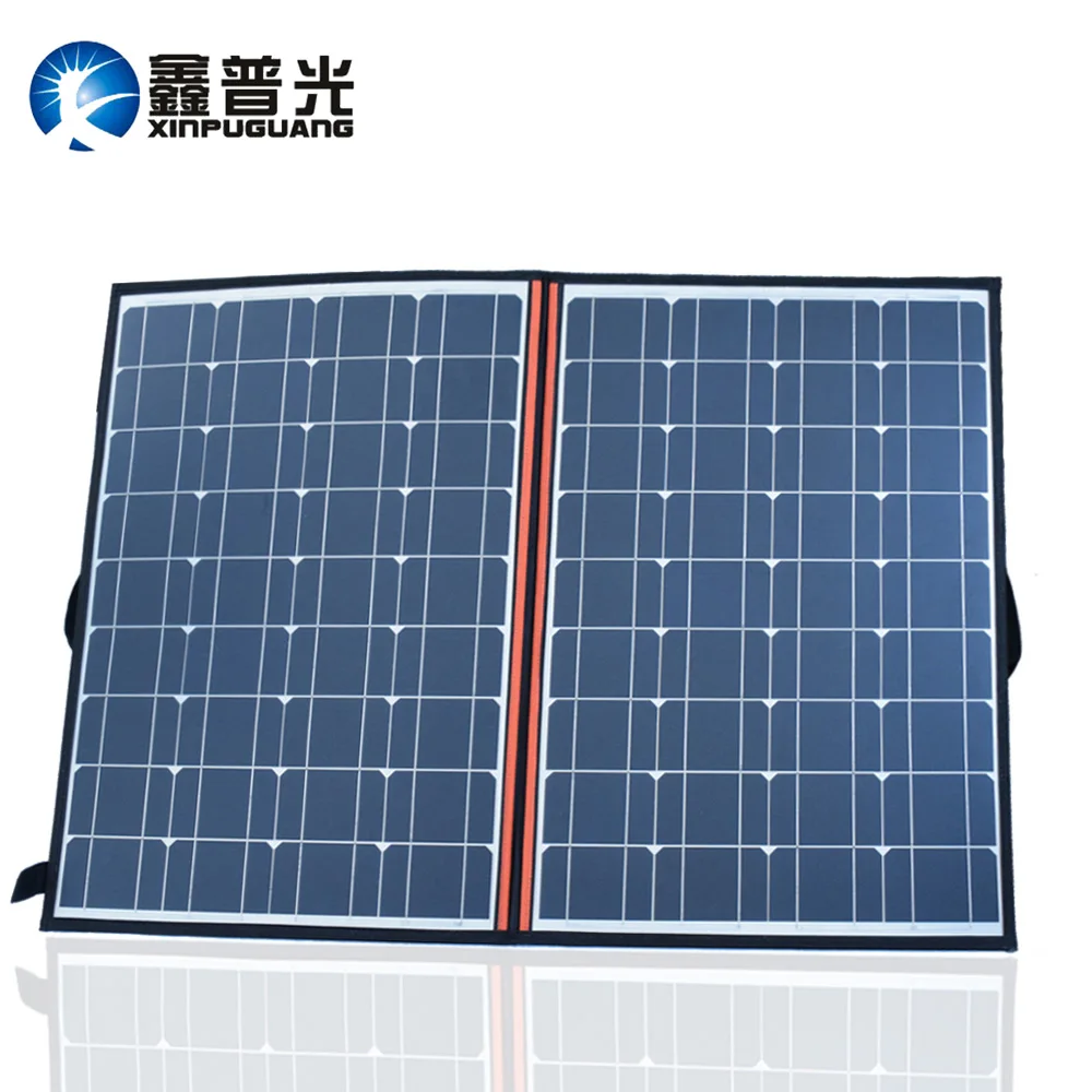 

BOGUANG 100W 120W (60Wx2Pcs) 18V Flexible Black Solar Panels China Foldable + 12/24V Volt Controller 110 Watt Panels Solar