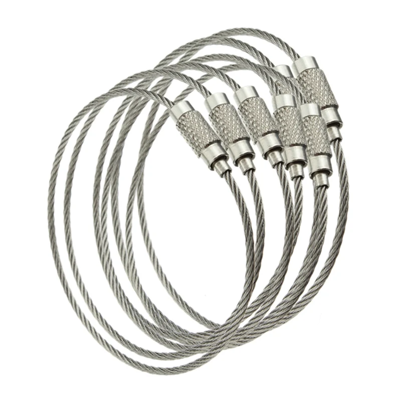 

DSGS Wire Rope Keyring with Twist Lock (10 Pieces)
