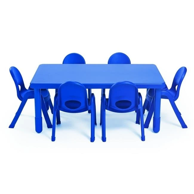 Angeles AB705206PB 28x48 дюймов. MyValue прямоугольный Дошкольный стол с 20 Ноги 6-11 Стулья