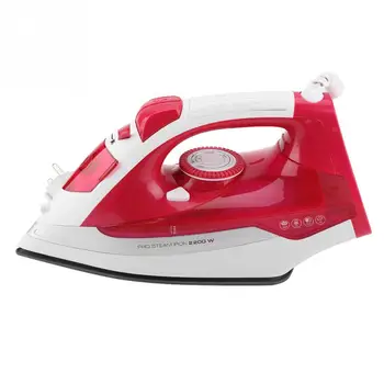 

Hot EU Plug 220V Home Steam Iron Clothes Ironing Self-cleaning Clothing Steam Controller Wires Red plancha ropa