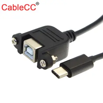 

Zihan USB-C USB 3.1 Type-C Male to Standard USB 2.0 B Type Female Data Cable for Tablet & Cell Phone