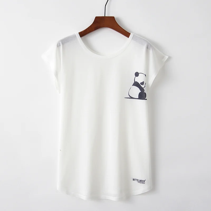

KaiTingu Spring Summer Women T Shirt Novelty Harajuku Kawaii Cute Style Panda Print T-shirt New Short Sleeve Tops Size M L XL