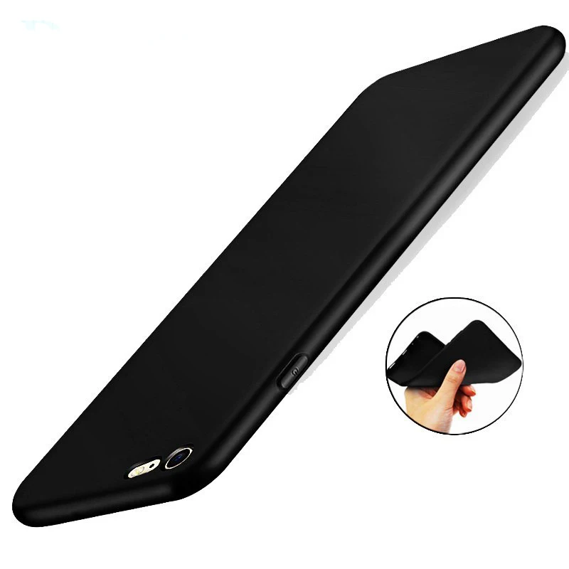 Черный чехол ТПУ для iPhone X Xs 5 8 дюйма XS max 6 XR 1 матовый черный мягкий телефона 7 6S Plus 5S