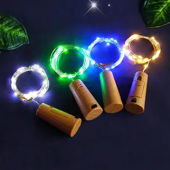 

LED Light String Wine Bottle Stopper Copper String Indoor Decoration Lantern Christmas String Lights Holiday Lights Chandelier