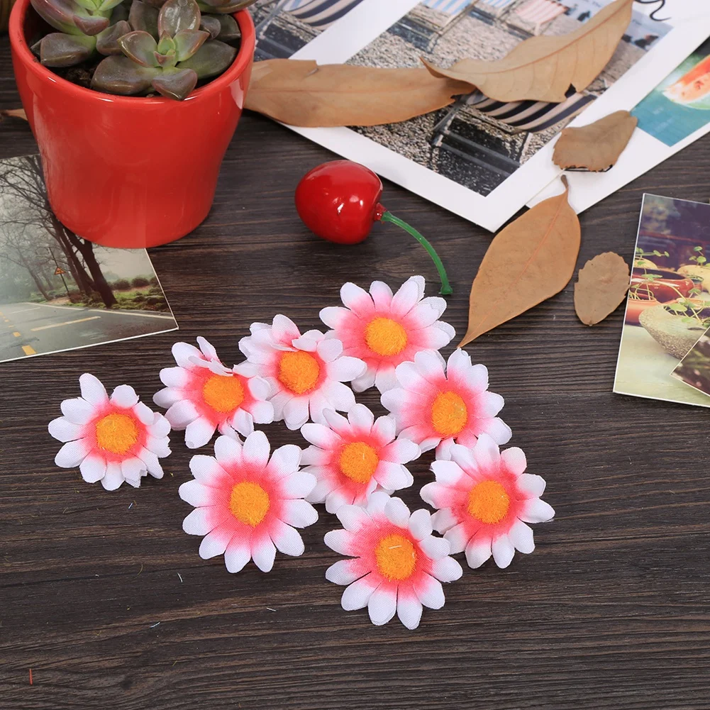 Artificial Gerbera Daisy Silk Flower Heads Wedding Party DIY Decor Crafts