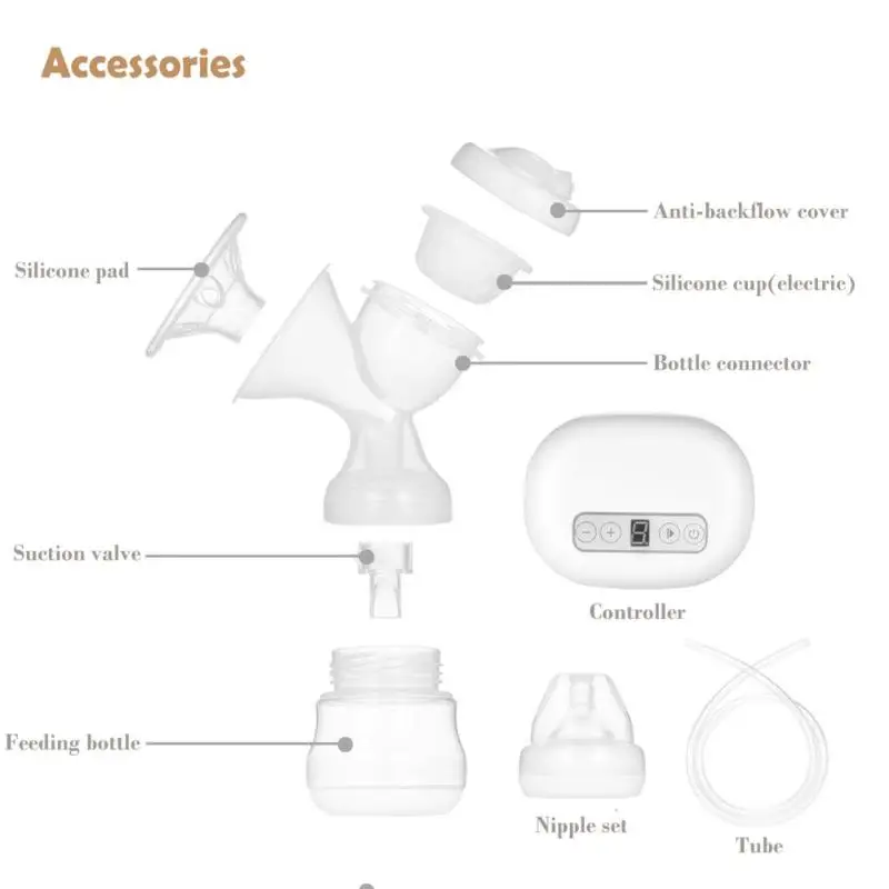 Детский двойной мощный Электрический молокоотсос с молочной бутылкой для младенцев BPA Free ручной молокоотсос мощные детские соски бутылки