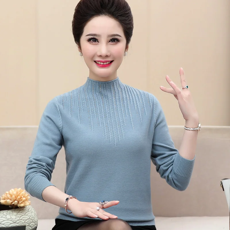

Autumn Winter Hot Women Cashmere Sweater Long Sleeve Loose Turtleneck Sweaters Solid Color Jumper Pullover Tops Plus Size