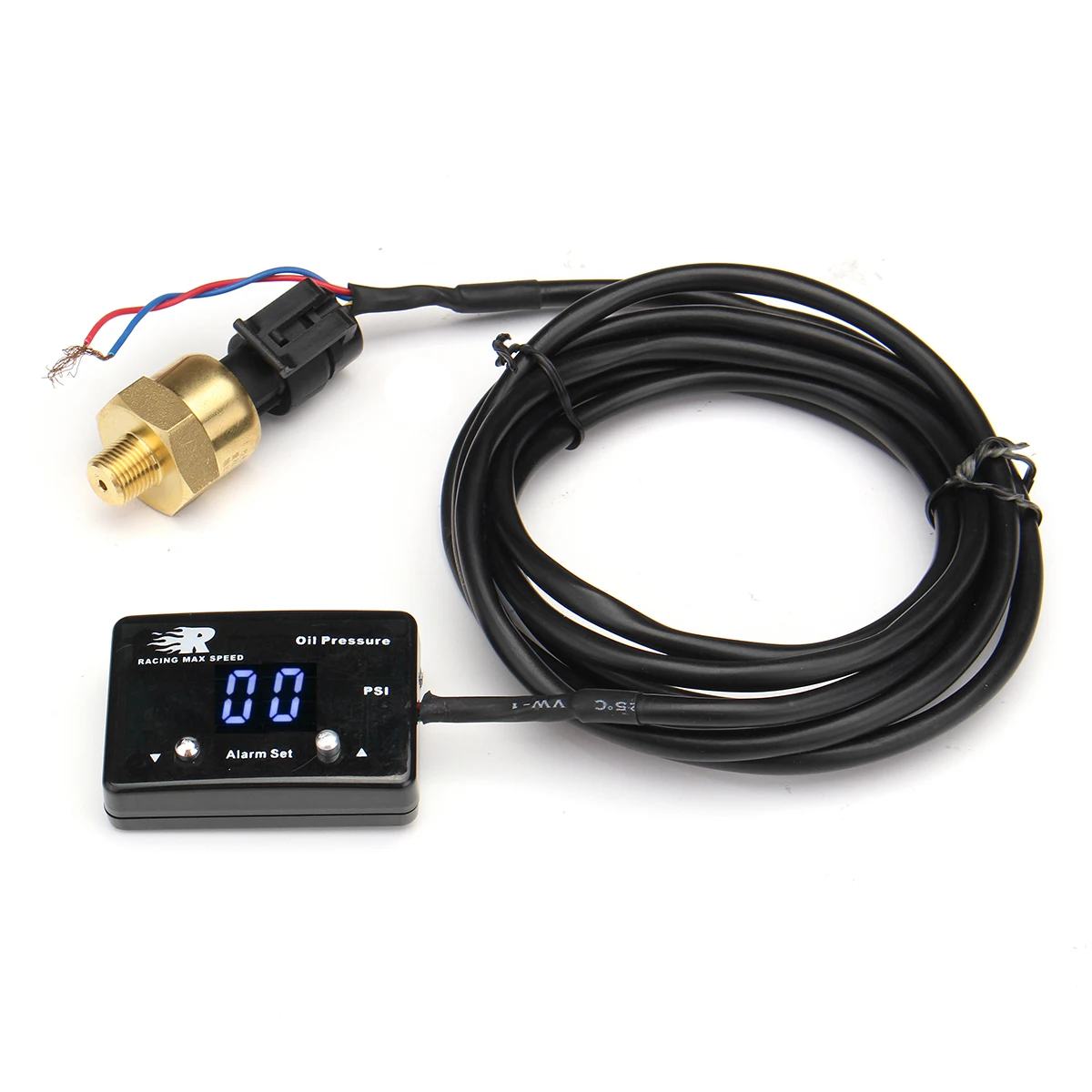 

Car Oil Pressure Gauge Mini LED Digital Display Gauges DC12V Plastic+Metal 0-116PSI Universal for Motorcycle Auto Boat Caravan