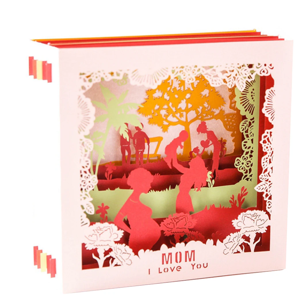 Открытка на день матери креативный 3D ручной работы открытка рождения