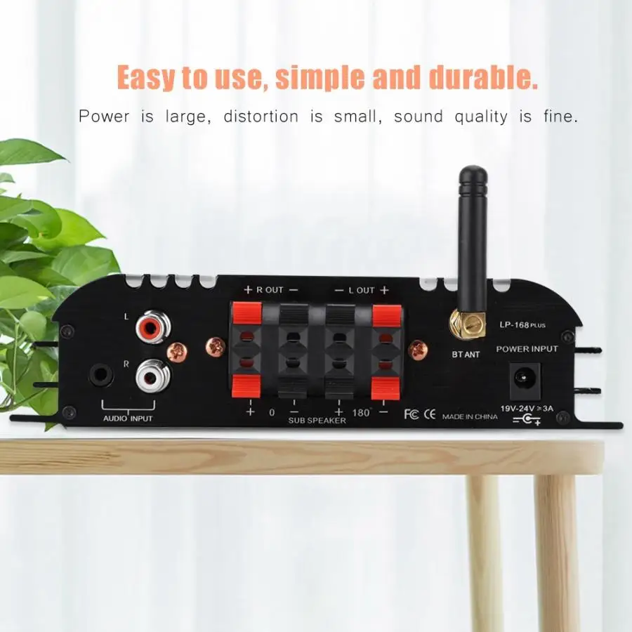 

BT 2.1 Digital Power Amplifier Hi-Fi Audio Stereo Power Amp(EU Plug 110-240V) With Built-in wireless Bluetooth 2.1 + EDR functi