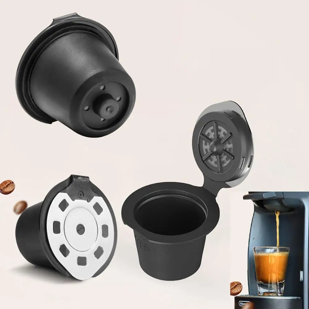

Coffee Maker Filters Tool Reusable Refillable Replacement Coffee Tea Funnel Metal Mesh Filter Capsule for Nespresso Basket Tools