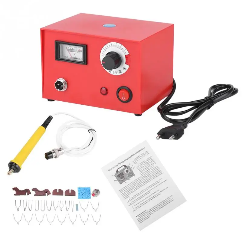 

50W Wood Burning Tools Pyrography Pen Machine Kit Set Wood Crafts Burning Tools Electric Soldering Tools DIY Hand-painting Tools