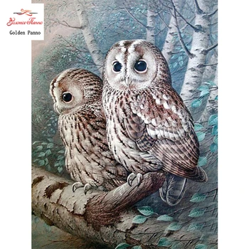 

Diamond Painting Full Square 5D Diy Daimond Embroidery Diamant Mosaic Sale Displasy Broderie Diamant forest two owls 01