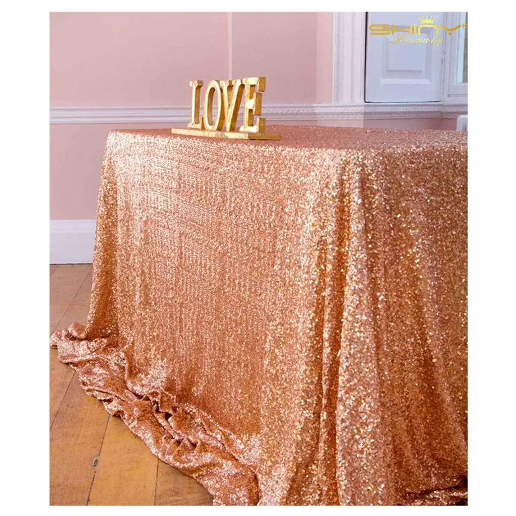 Amawill розовое золото, с пайетками скатерть с блестками золотые блестки Скатерти для день рождения девичник вечерние Свадебные украшения 75D