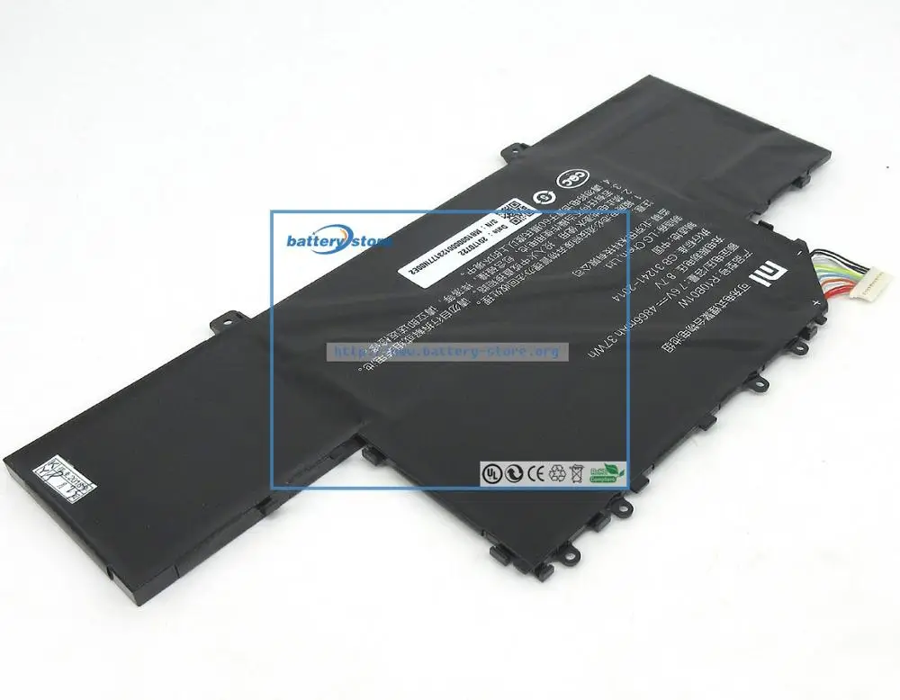 

New Genuine laptop battery R10B01W, R10BO1W for Xiaomi Mi Notebook Air 12.5 ,7.6V, 4866mAh, 37W, free shipping, no tax,