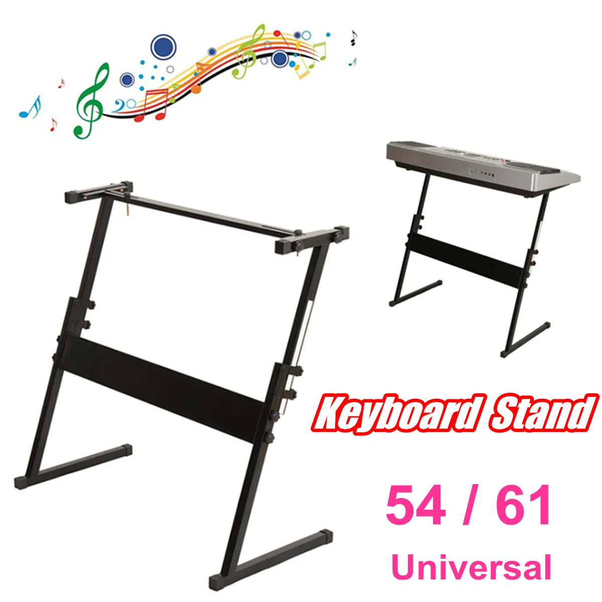 

Adjustable Z-Type DJ Mixer Game Console Heavy Music Electronic 54/61 Keyboard Stand Electric Digital Piano Organ Holder