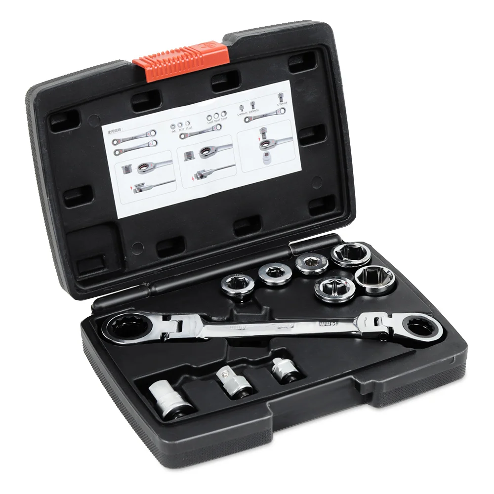 Sleeve Ratchet Wrench Set Auto Repair Tools Kit Household DIY Ratchet