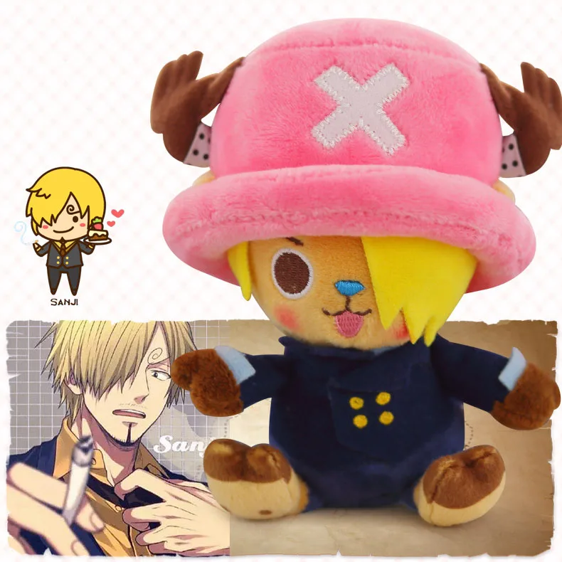 1 шт. рождественские подарки цельный Чоппер cos ACE/Luffy/Law/Sanji/багги/Pinky/Sabo 30 см аниме
