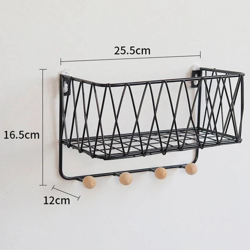 Креативные простые скандинавские кованые сетки настенные украшения для полки домашний настенный крючок настенный стеллаж для хранения украшение ключница