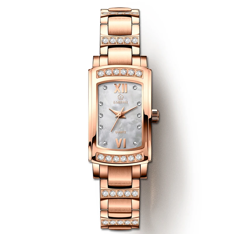 

Switzerland Top Brand Wristwatches LOBINNI Ultra-thin Quartz Watch Women Fashion relogio feminino Water Resistant Clock L8014-3