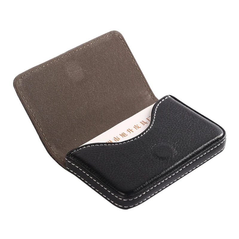 

Portable Card Case Box Holder Protector Vintage Male PU Leather Card Wallet Exquisite Magnetic Attractive Card Bags Man Supplies